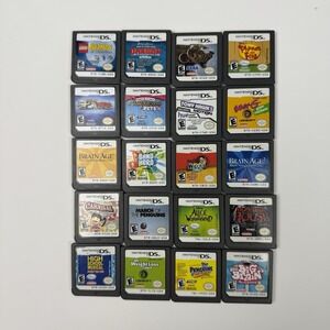 Lot Of 20 Nintendo DS Loose Cartridges Lego Batman Carnival Spy Kids Wholesale